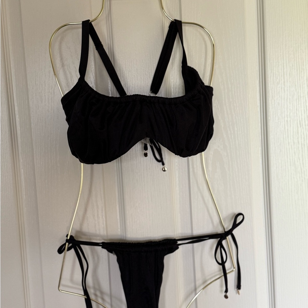 Victoria's Secret Black Bikini w/ Adjustable Cross-Back